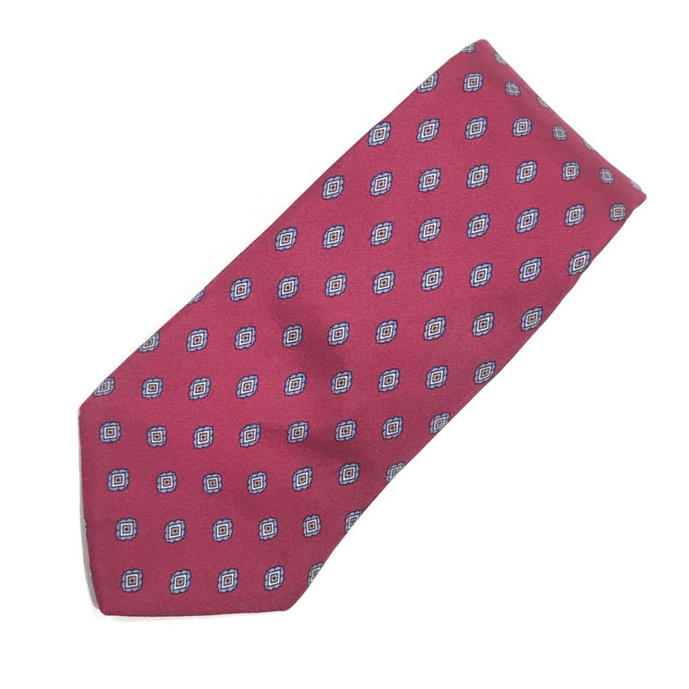 Vintage Christian Dior Tie, Red, Blue